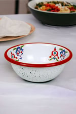13 No Emaye Kase,  Tabak, Çeyiz, Çukur Tabak, Çorba Kase, Mama Tabağı 13 Cm