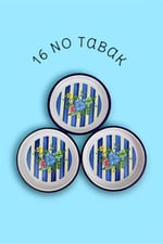 16 Cm 3 Parça Emaye Tabak 3 Kişilik Kahve Tabağı, Servis Tabağı Çerez Tabağı,, Hediye,