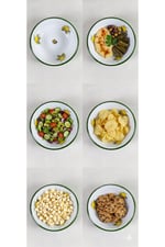 20 Cm Emaye Kase Tabak, Çukur Tabak, Salata Tabak, Cips Tabak