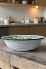 20cm-24cm-32 Cm-36 Cm-40 Cm 5 li Emaye Leğen Çırpma Ve Karıştırma Kabı, Hamur Leğeni,Meyvelik, Çeyiz