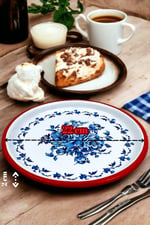 22 Cm Sunum Tepsisi Tek Kişilik Servis Tepsisi Kahve Tepsisi Tabağı Sunum Tabağı Servis Tabağı Çeyiz