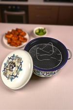 22 No 3L Emaye Tencere&Fritöz, Servis, Yemek Kamp, Piknik, Çeyiz