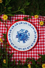 24 No Emaye Yemek Tabak, Servis, Yemek Kamp, Piknik, Çeyiz 24 Cm