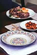 24 No Emaye Yemek Tabak, Servis, Yemek Kamp, Piknik, Çeyiz 24 Cm