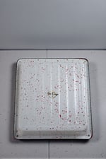 27x30 cm 5,5 No Emaye Fırın Tepsi Dikdörtgen Tepsi 30 Cm