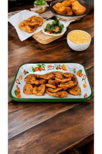 28 No Emaye Dörtgen Tabak Meze Kahvaltılık Kamp Piknik