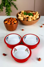 3 Parça 10Cm Emaye Dik Tabak Set , Kahvaltı Tabağı, Reçellik, Zeytin, Peynir Tabağı, Çeyiz, Hediye