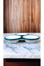 3 Parça 10Cm Emaye Konik Tabak Set , Kahvaltı Tabağı, Reçellik, Zeytin, Peynir Tabağı, Çeyiz, Hediye