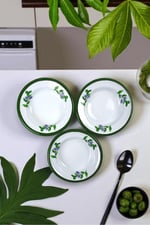3 Parça 14Cm Emaye Tabak Set ,Kahvaltı Tabağı,Reçellik, Zeytin, Peynir Tabağı, Çeyiz, Yılbaşı Hediye