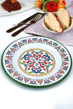30 No 30 Cm Emaye Yemek Tabağı Tabak Servis Yemek Kamp Piknik, Çeyiz, Hediye