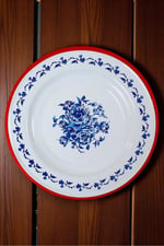 30 No 30 Cm Emaye Yemek Tabağı Tabak Servis Yemek Kamp Piknik, Çeyiz, Hediye
