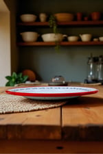 30 No 30 Cm Emaye Yemek Tabağı Tabak Servis Yemek Kamp Piknik, Çeyiz, Hediye