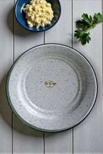 30 No 30 Cm Emaye Yemek Tabağı Tabak Servis Yemek Kamp Piknik, Çeyiz, Hediye