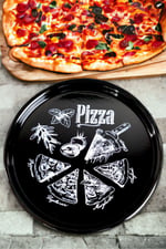 30 No Pizza Tabağı Tepsisi Supla Pasta Tabağı Servis Tabağı Fırın Tepsis 30cmi