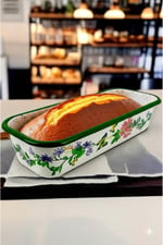 30/13 Emaye Baton Kek Ekmek Kalıbı 1,7Lt Fırın, Pişirme, Pasta, Çeyiz,