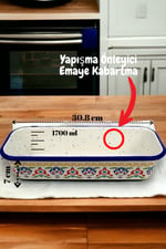 30/13 Emaye Baton Kek Ekmek Kalıbı 1,7Lt Fırın, Pişirme, Pasta, Çeyiz,