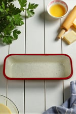30/13 Emaye Baton Kek Ekmek Kalıbı 1,7Lt Fırın, Pişirme, Pasta, Çeyiz,