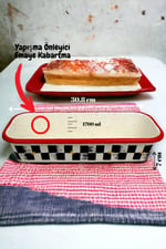 30/13 Emaye Baton Kek Ekmek Kalıbı 1,7Lt Fırın, Pişirme, Pasta, Çeyiz,