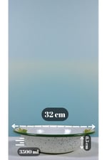 32 Cm Emaye Kase , Çukur Tabak, Salata Tabak, Cips Tabak
