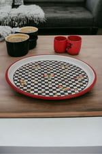 32 No 32cm Sunum Tepsisi Kahve Tepsisi Çay Tepsisi Hediye Çeyiz Tepsisi. Servis Tabağı Tepsisi