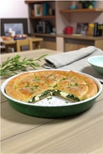 34 No Emaye Fırın Tepsi Yuvarlak Tepsi ~34 Cm