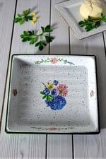 34x37 No Emaye Fırın Tepsi Dikdörtgen Tepsi 37 Cm