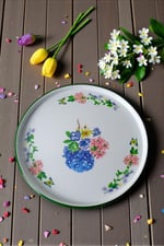 36 No Beyaz Sunum Servis Tabağı Tepsisi Supla Pasta Tabağı Servis Tabağı Çeyiz Hediye ~ 36cm