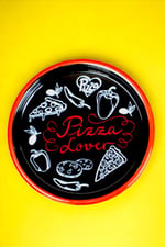 36 No Pizza Tabağı Tepsisi Supla Pasta Tabağı Servis Tabağı Fırın Tepsisi 36cm
