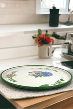36 No Sunum Servis Tabağı Tepsisi Supla Pasta Tabağı Servis Tabağı Çeyiz Hediye ~ 36cm