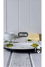 40 No Emaye Sini Sofra, Yemek Sunum Tepsi, Yer Sofrası Çinko ~38 Cm