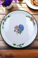 50 No Emaye Sini Sofra, Yemek Sunum Tepsi, Yer Sofrası Çinko ~48 Cm 1mm.KALIN ÜRÜN