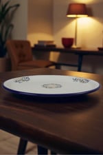 50 No Emaye Sini Sofra, Yemek Sunum Tepsi, Yer Sofrası Çinko ~48 Cm