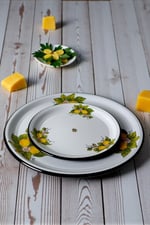 60-40 No Emaye Sini Sofra, Yemek Sunum Tepsi, Yer Sofrası Çinko