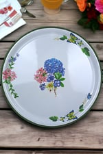 60 No Emaye Sini Sofra, Yemek Sunum Tepsi, Yer Sofrası Çinko ~58 Cm 1mm.KALIN ÜRÜN.