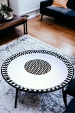 70 No Emaye Sini Sofra, Yemek Sunum Tepsi, Yer Sofrası Çinko ~68 Cm