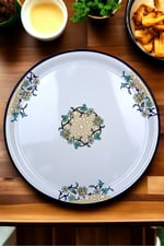 70 No Emaye Sini Sofra, Yemek Sunum Tepsi, Yer Sofrası Çinko ~68 Cm kalınlık:1mm
