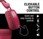 Code Core Kulak Üstü Kablosuz Bluetooth Kulaklık Yaban Kırmızı