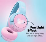 Code Junior Çocuk Kulak Üstü Kablosuz Bluetooth Kulaklık Pamuk Şekeri