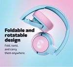 Code Junior Çocuk Kulak Üstü Kablosuz Bluetooth Kulaklık Pamuk Şekeri
