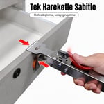 Paslanmaz Çelik Ayarlanabilir Çekmece Önü Montaj Aparatı