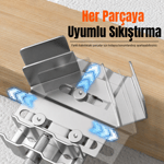 Paslanmaz Çelik Köşe ve Orta Dikme Birleştirme Mengenesi Seti