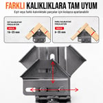 Paslanmaz Çelik Köşe ve Orta Dikme Birleştirme Mengenesi Seti