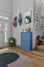 İkili Metal Ayakkabılık | Mavi - Ral 5014 | Formood
