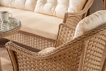 Mihenk Rattan Bahçe Mobilyası | 3'lü Takım | Cappuccino | Formood
