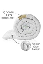 %100 Doğal Yünden El Dikimi Bebek Yün Yorganı