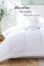 2 Adet Microfiber Tek Kişilik Yorgan Microsoft Yıkanabilir Mevsimlik Microfiber Yorgan 155x215 cm