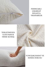 2 Li Fermuarlı Yastık Alezi