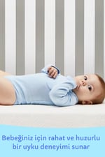 Alezli Visco Bebek Yatak Pedi Uyku Pedi Beşik Yatak Pedi 50x100