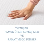 Lastikli Ortopedik V Yatak Koruyucu Yatak Pedi Tüm Ölçüler