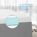 Lastikli Ortopedik V Yatak Koruyucu Yatak Pedi Tüm Ölçüler